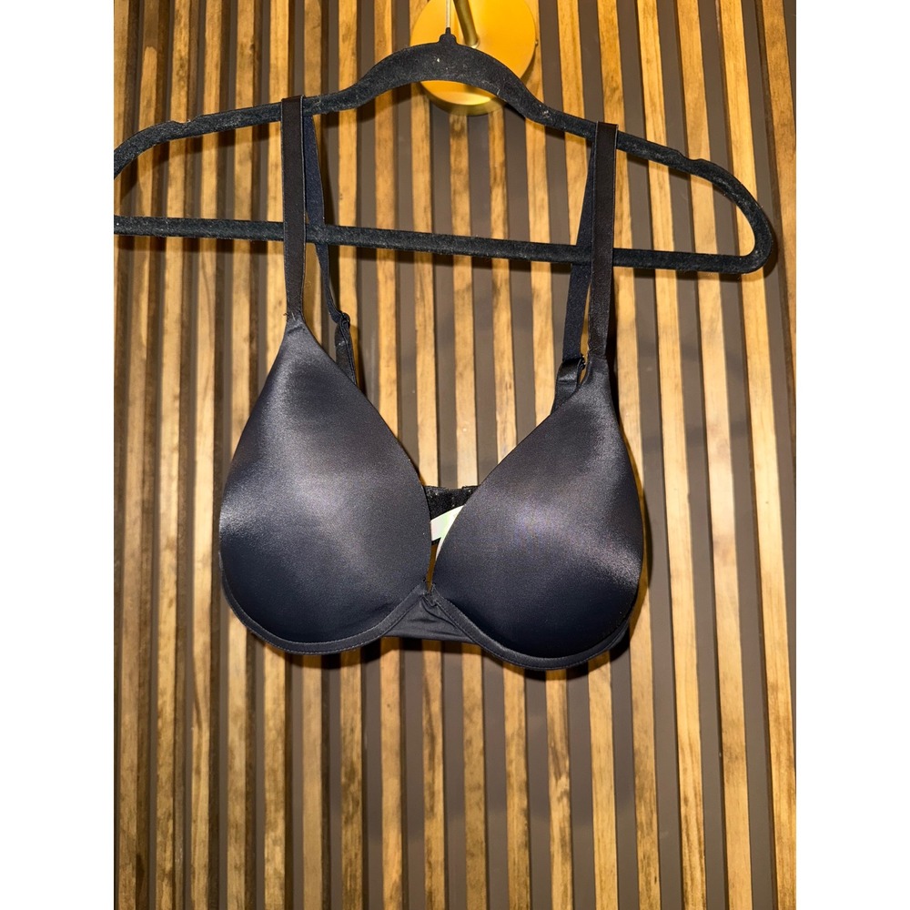 PINK Wear Everywhere Bra 34DDā Black Push Up Underwire Adjustable Comfort